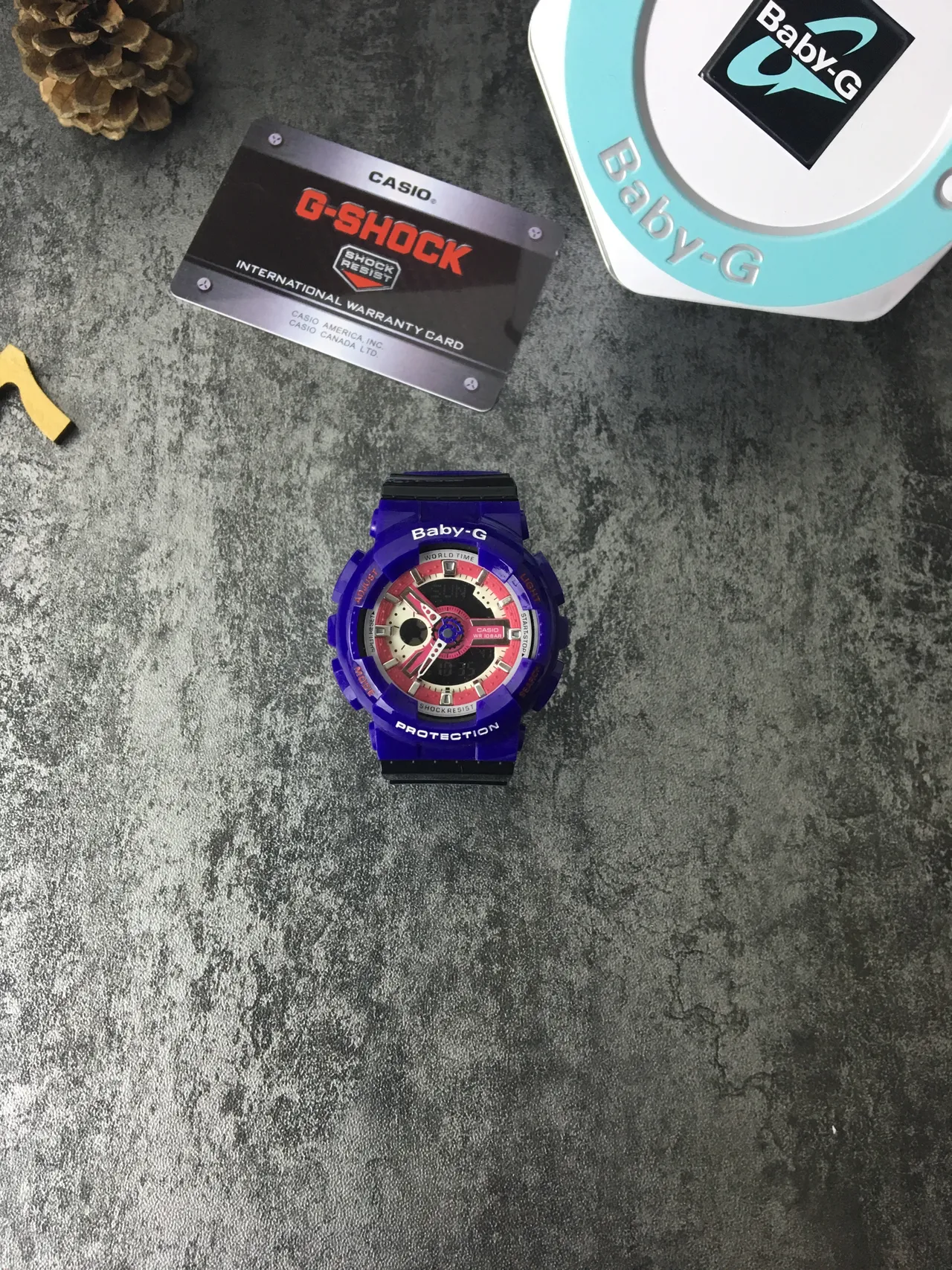 Casio Baby-G Violet Rose Boîtier Résine Robuste Montre Hybride Analogue-Numerique 2
