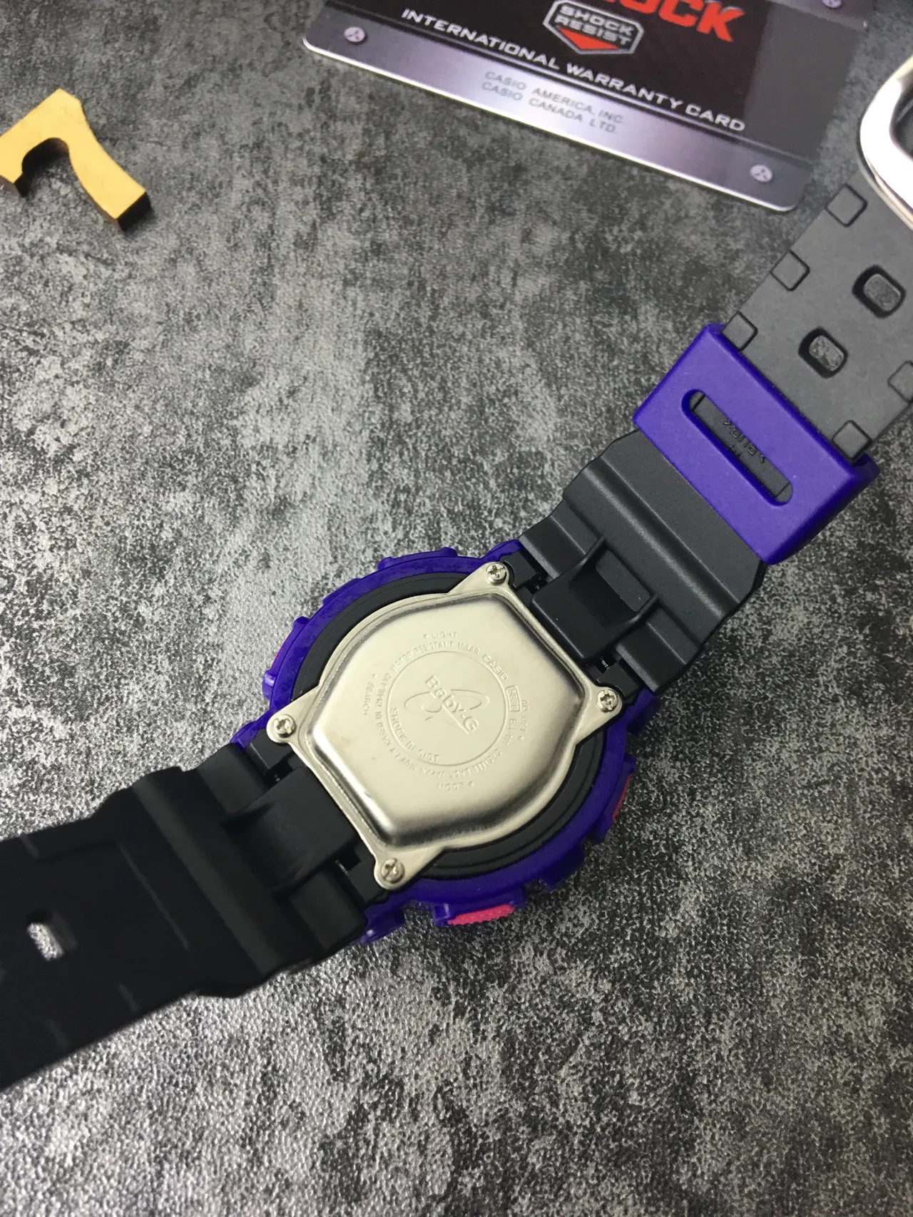 Casio Baby-G Violet Rose Boîtier Résine Robuste Montre Hybride Analogue-Numerique 3