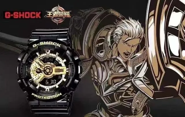 Casio Black Gold Skeletonized Dial Angular Resin Case Watch 2