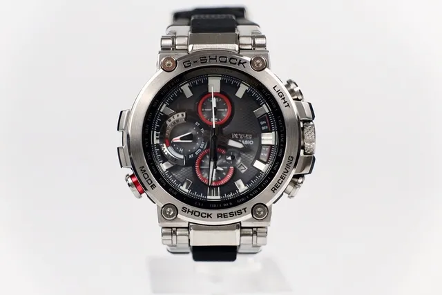 Casio G-Shock Black Red Robust Metal Case Multi-Subdial Analog-Digital Face Watch 2