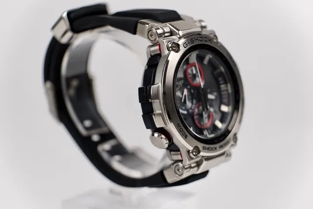 Casio G-Shock Black Red Robust Metal Case Multi-Subdial Analog-Digital Face Watch 6