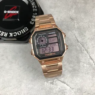 Casio G-Shock DW-5600 Reloj de Cuarzo de Acero Inoxidable con Tono Oro Rosa