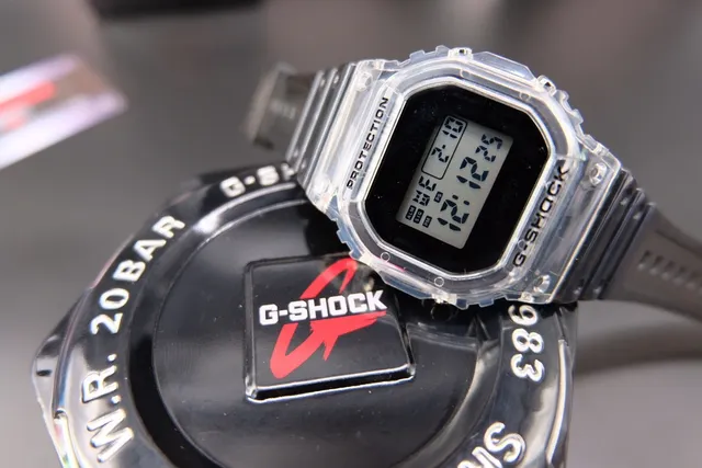 Casio G-Shock DW-5600 Transparent Resin Quartz Watch 4