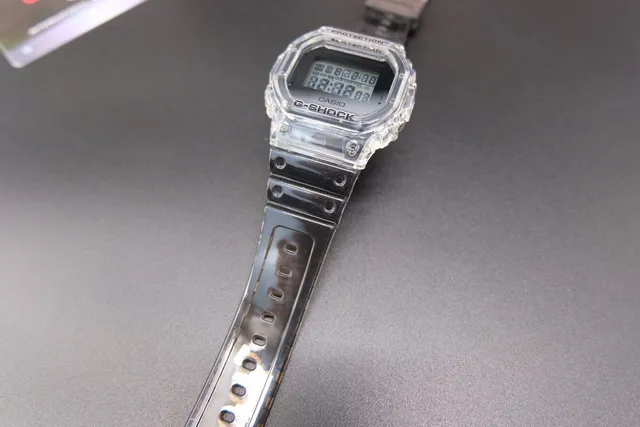 Casio G-Shock DW-5600 Transparent Resin Quartz Watch 5
