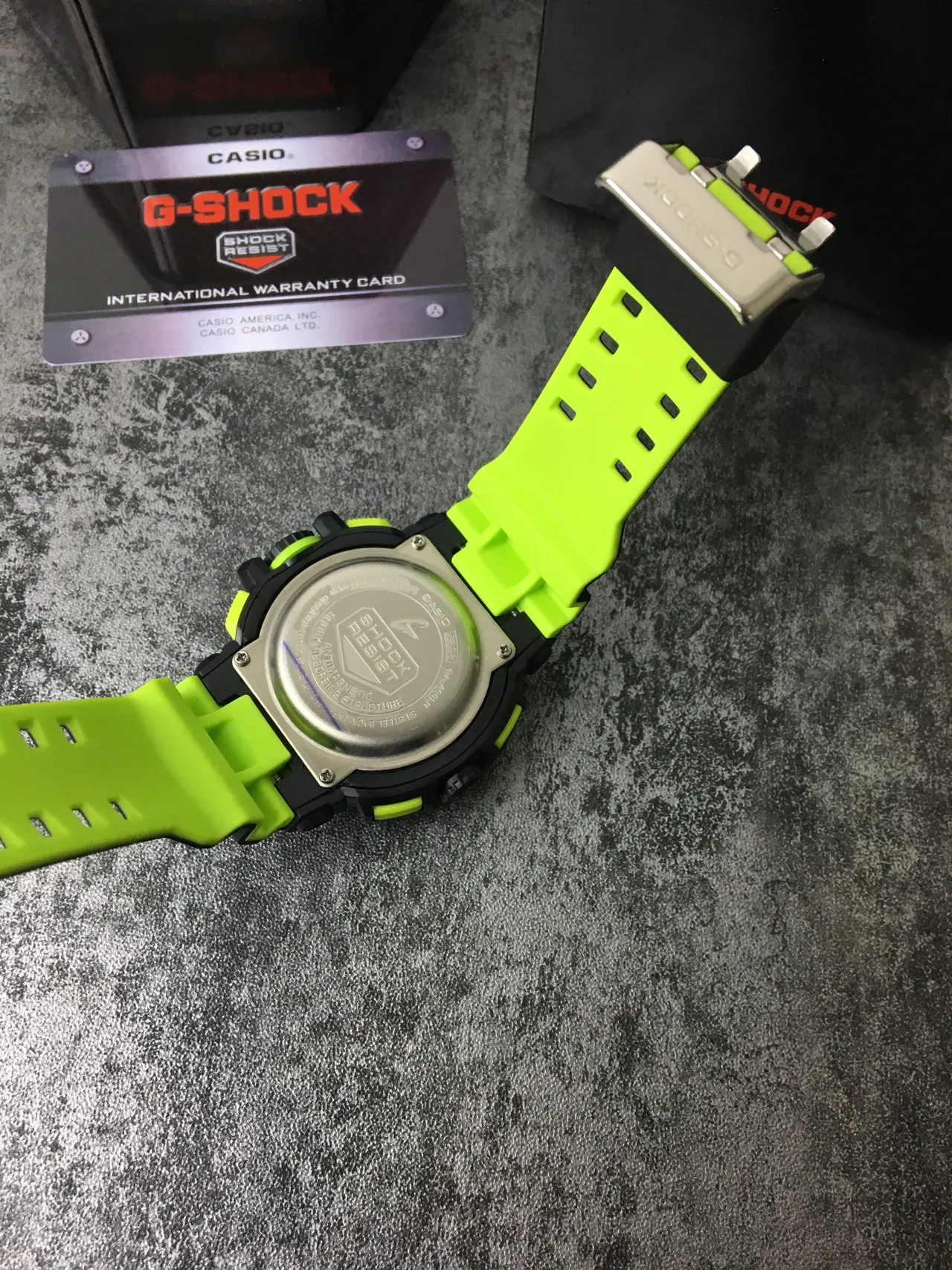 Casio G-Shock GA-100 Black and Lime Green Sports Watch 6
