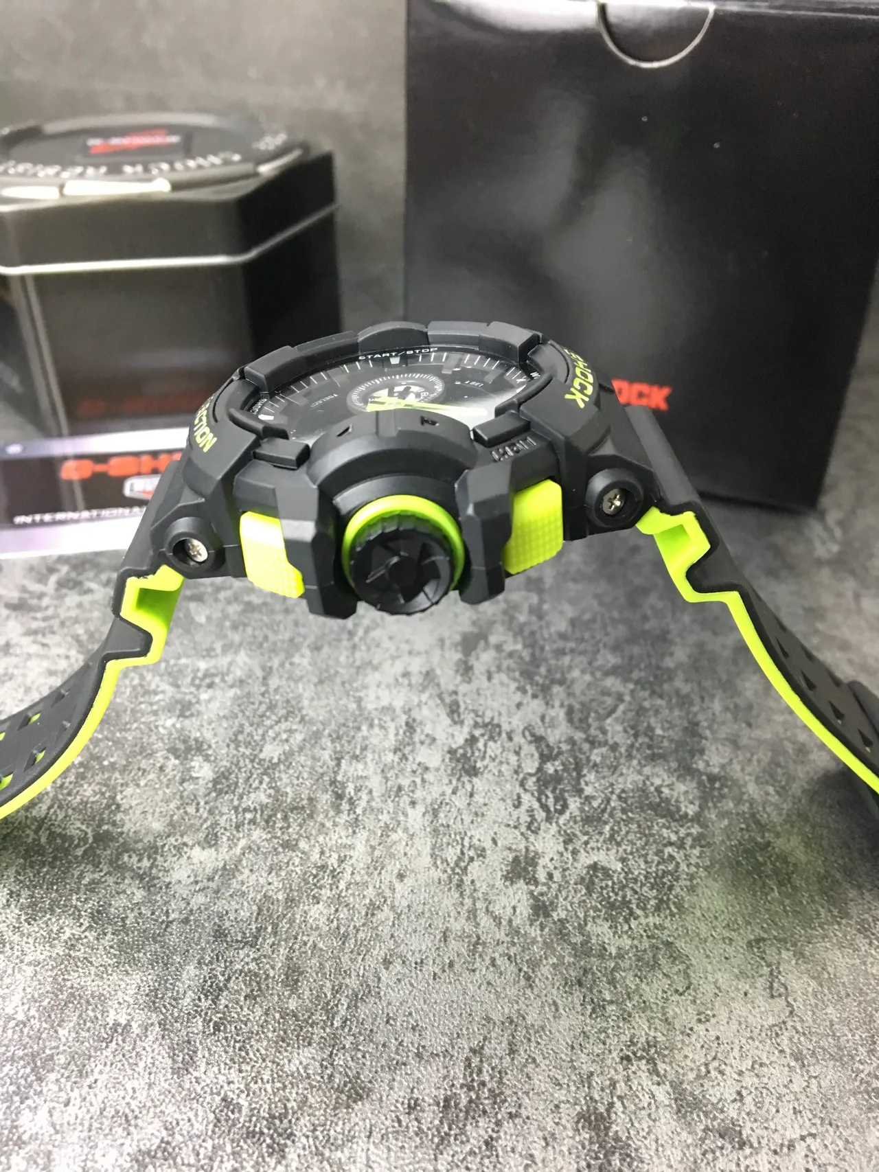 Casio G-Shock GA-100 Black and Lime Green Sports Watch 7
