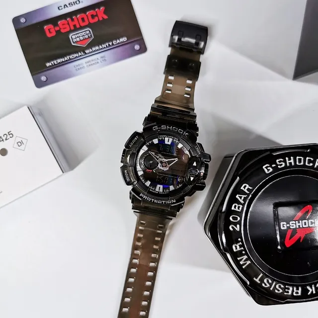 Casio G-Shock GA-100 Noir et Argent Rugged Montre Analogue-Digitale Sportive 5