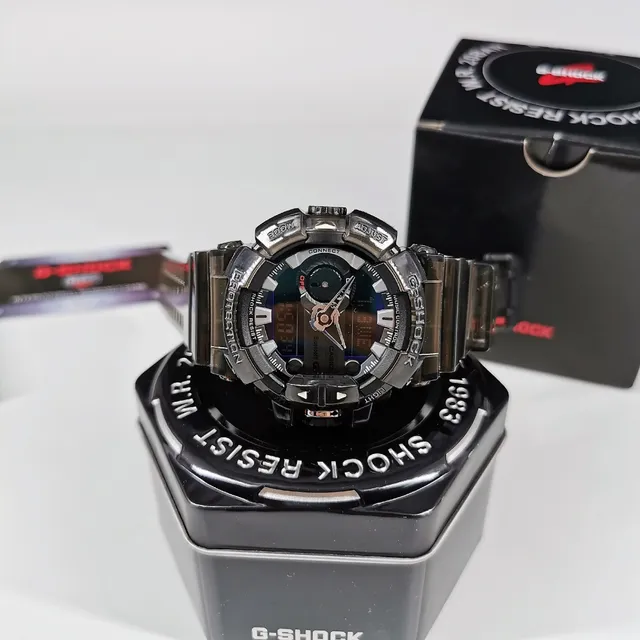 Casio G-Shock GA-100 Noir et Argent Rugged Montre Analogue-Digitale Sportive 6