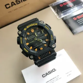 Casio G-Shock GA-100 কালো এবং হলুদ স্পোর্টস ওয়াচ
