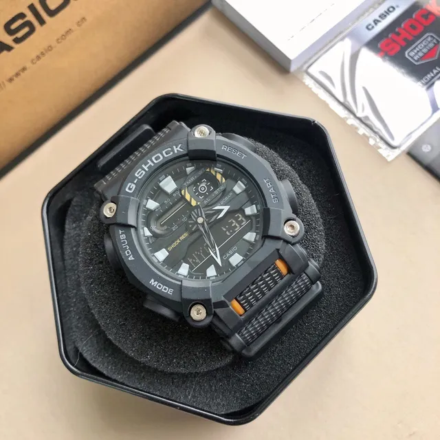 Casio G-Shock GA-100 Preto Mate Relógio Esportivo 5