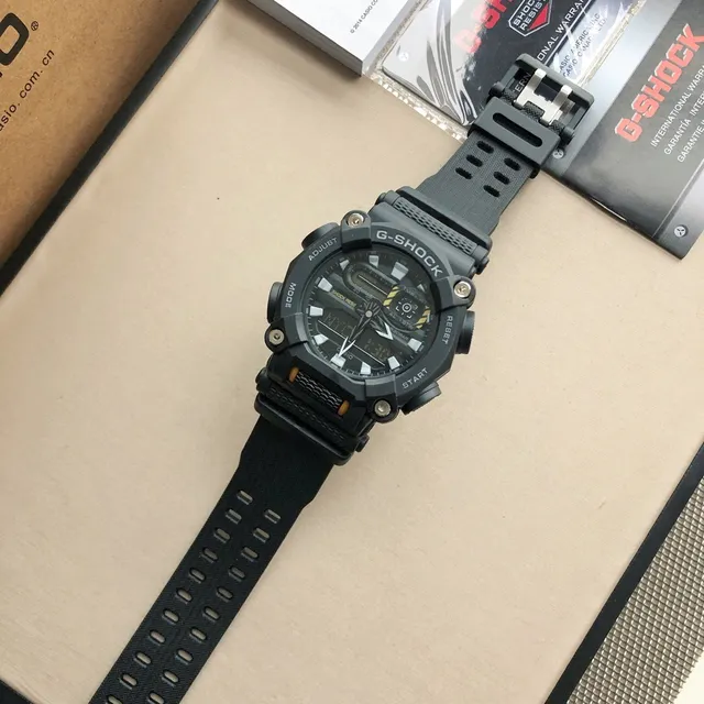 Casio G-Shock GA-100 Preto Mate Relógio Esportivo 7