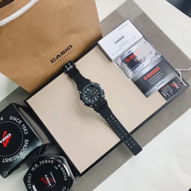 Casio G-Shock GA-100 Preto Mate Relógio Esportivo 9