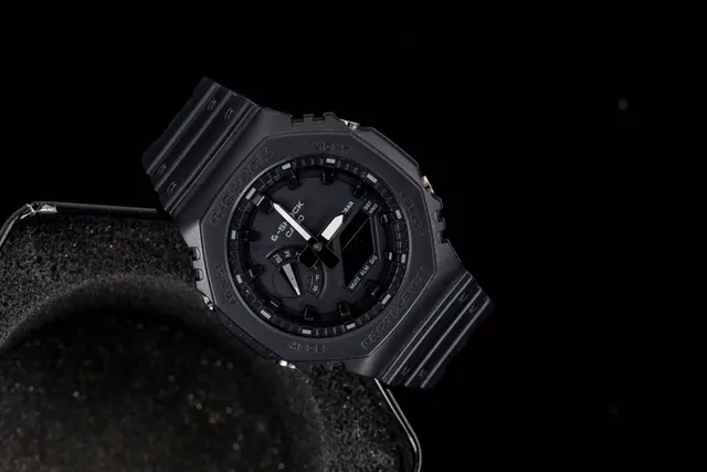 Casio G-Shock GA-2100 Matte Black Octagonal Sports Watch 5