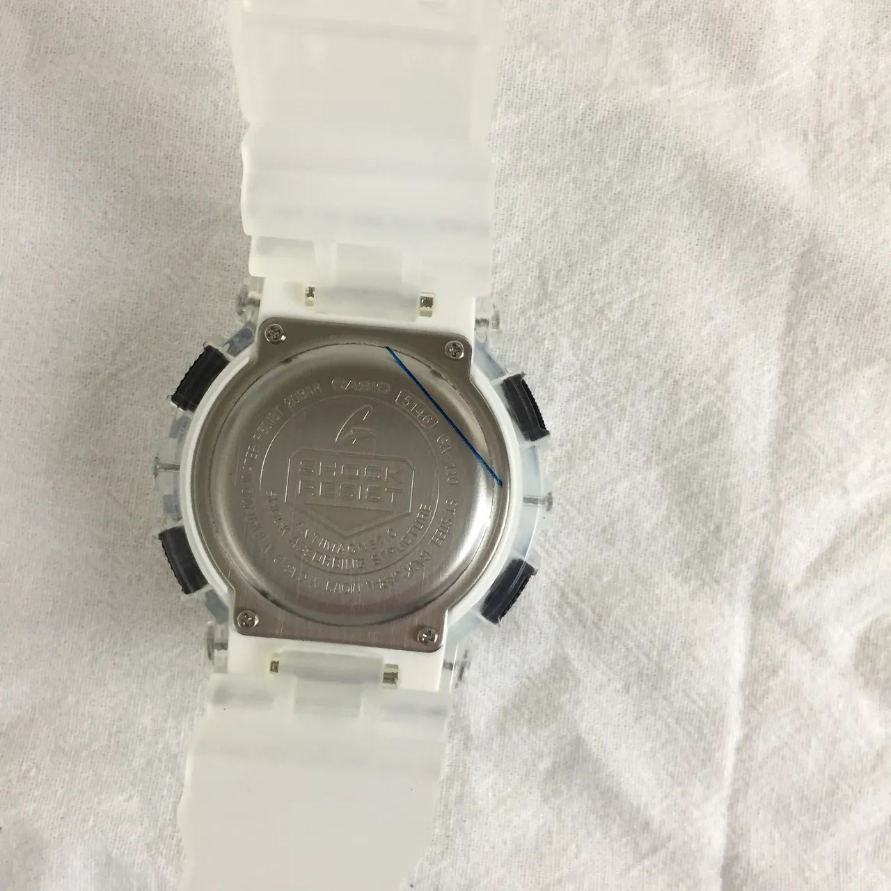 Casio G-Shock Transparent Resin Black Dial Sports Watch 2