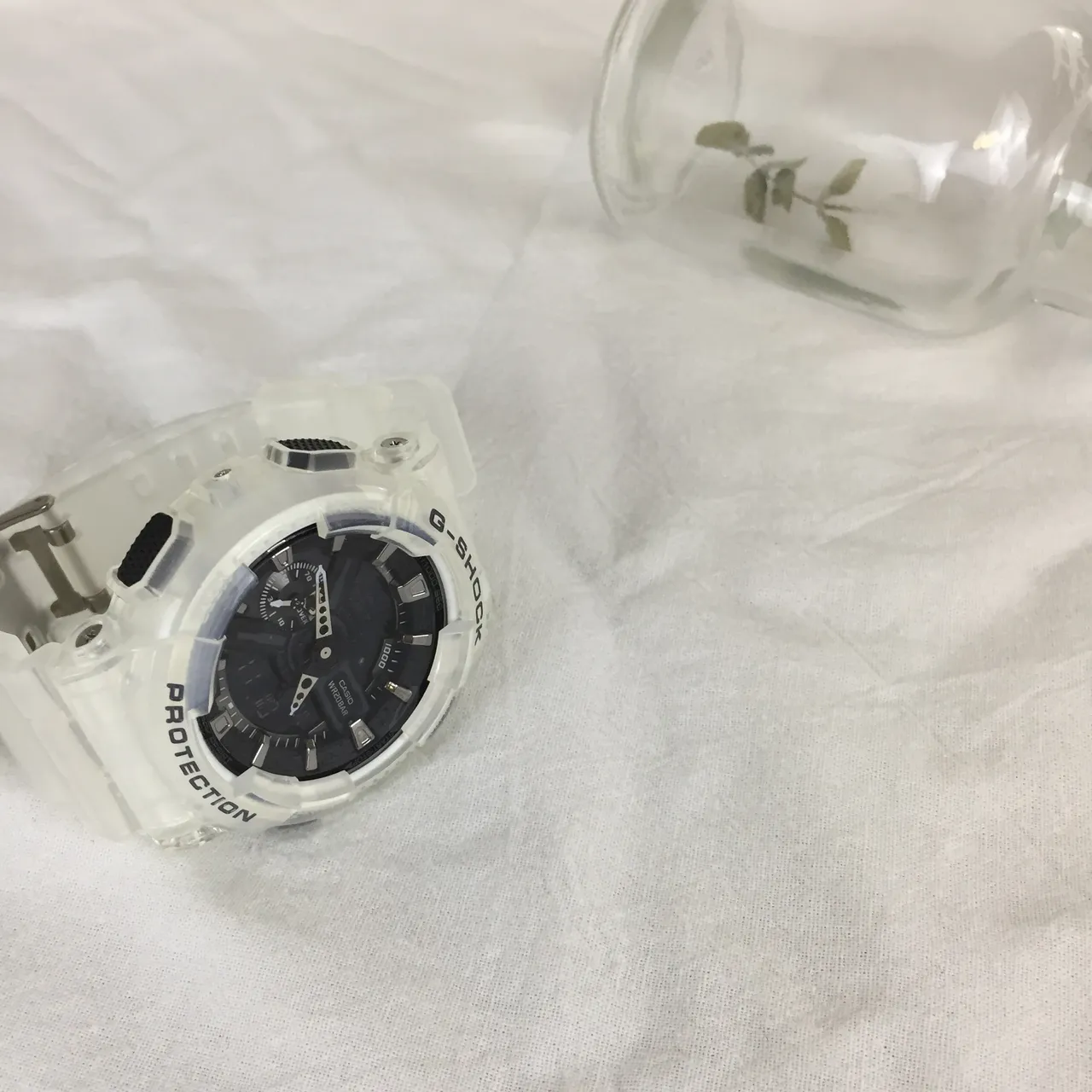 Casio G-Shock Transparent Resin Black Dial Sports Watch 5