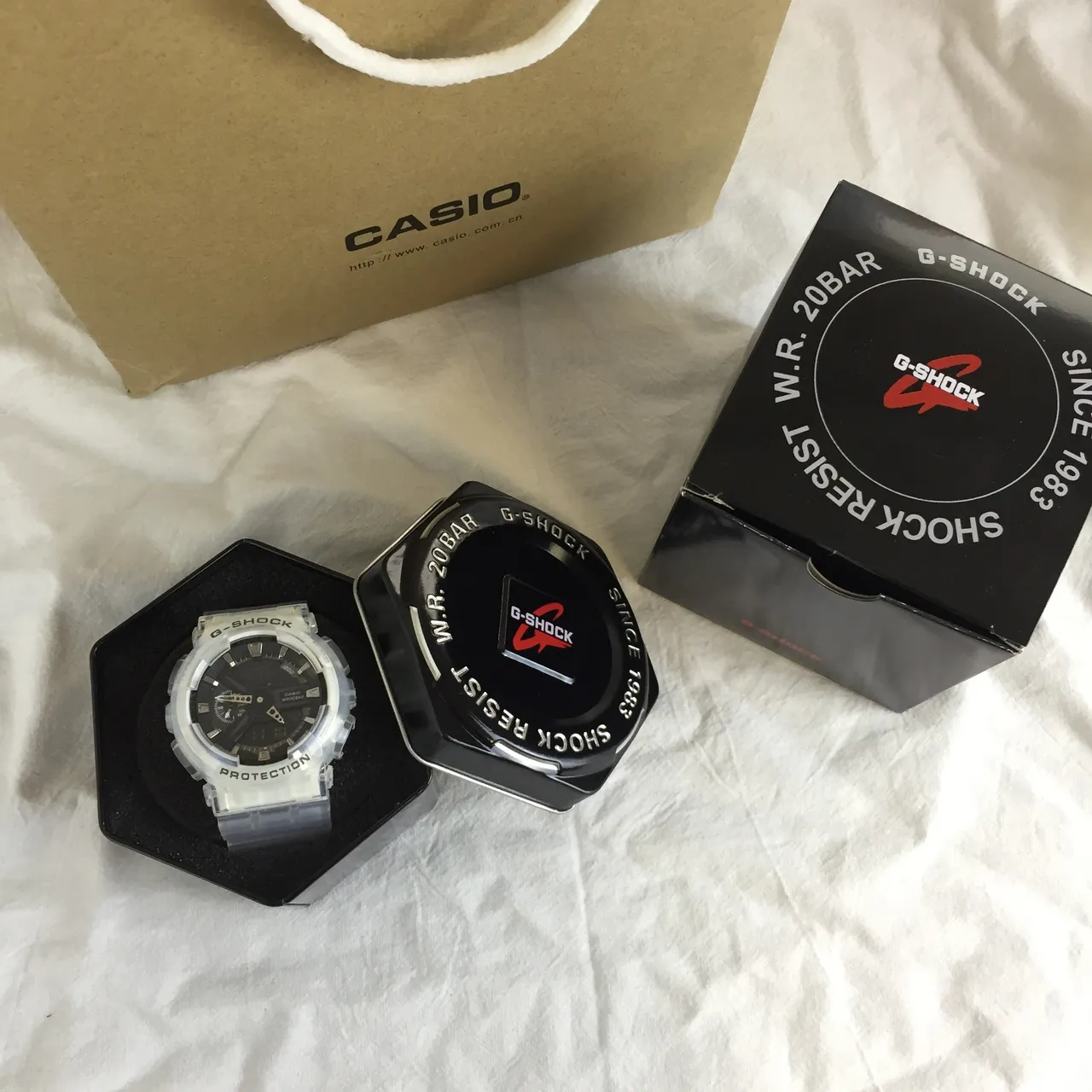 Casio G-Shock Transparent Resin Black Dial Sports Watch 7