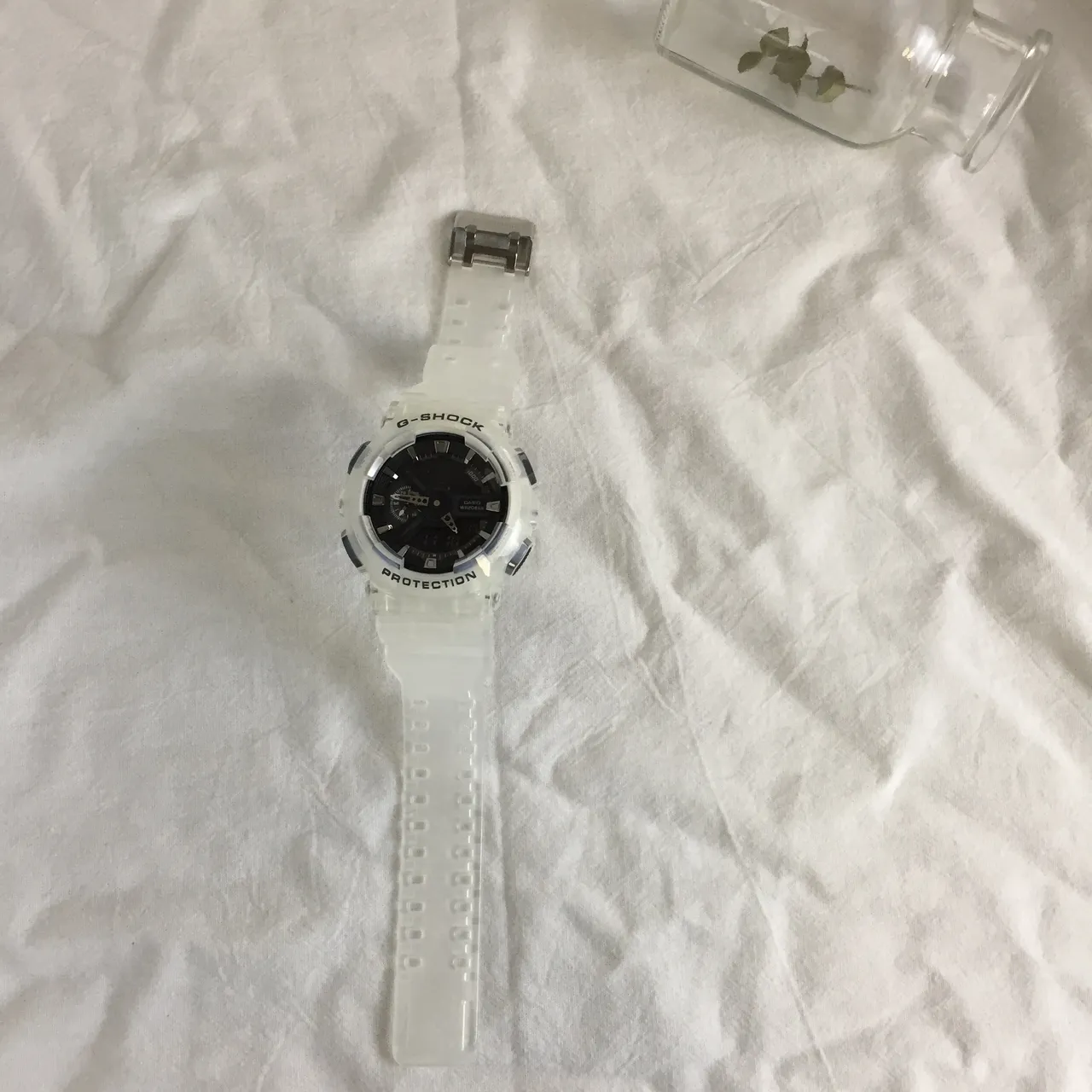 Casio G-Shock Transparent Resin Black Dial Sports Watch 8