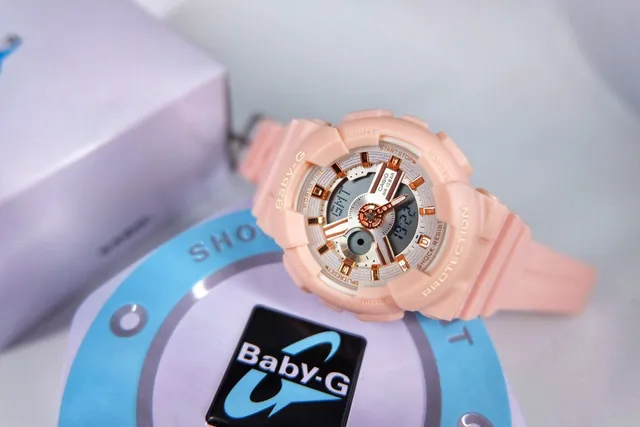 Casio Pink Gold Analog-Digital Resin Case Watch 2