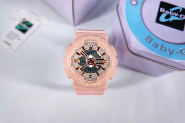 Casio Pink Gold Analog-Digital Resin Case Watch 5