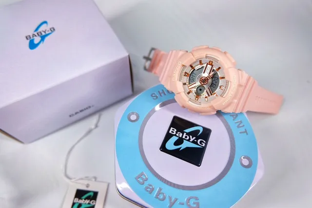Casio Pink Gold Analog-Digital Resin Case Watch 6