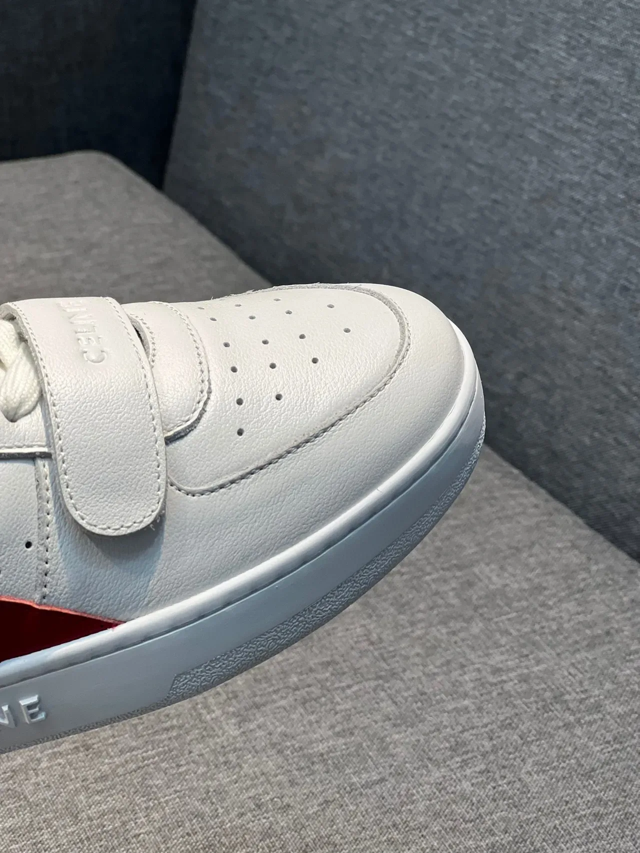 Celine CT-01 White Red Blue Color-Block Lifestyle Sneaker 3