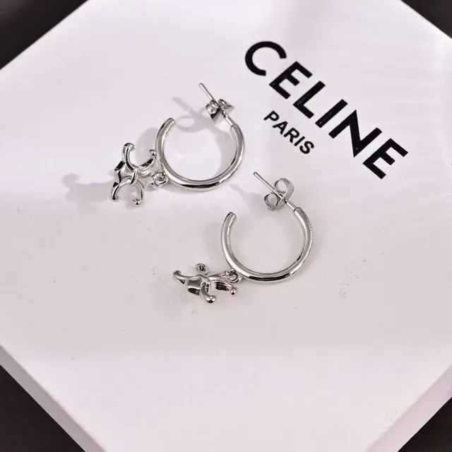 Celine Triomphe Fleur-de-Lis চাঁদি পেন্ডেন্ট নেকলেস 7