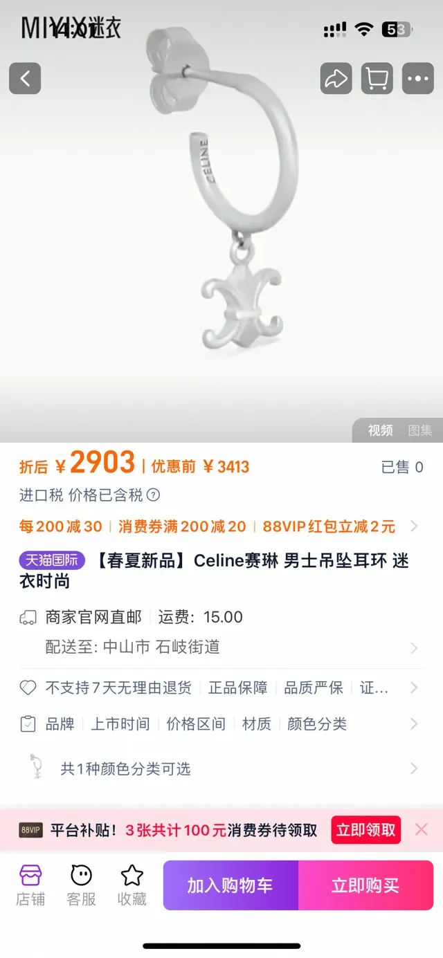Celine Triomphe Fleur-de-Lis চাঁদি পেন্ডেন্ট নেকলেস 9