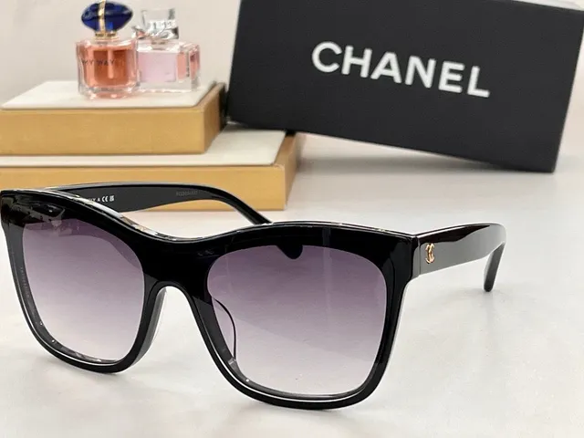 Chanel Black White Spelled-Out Brand Lettering On Temples Interlocking CC Logo Optical Glasses 5