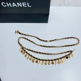 Chanel Charm Belt Gold and Black Fashion Belt Bag