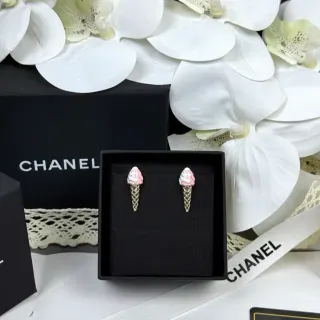 Chanel 冰淇淋锥形搪瓷耳钉