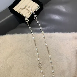 Chanel No. 5 Pearl and Crystal Necklace