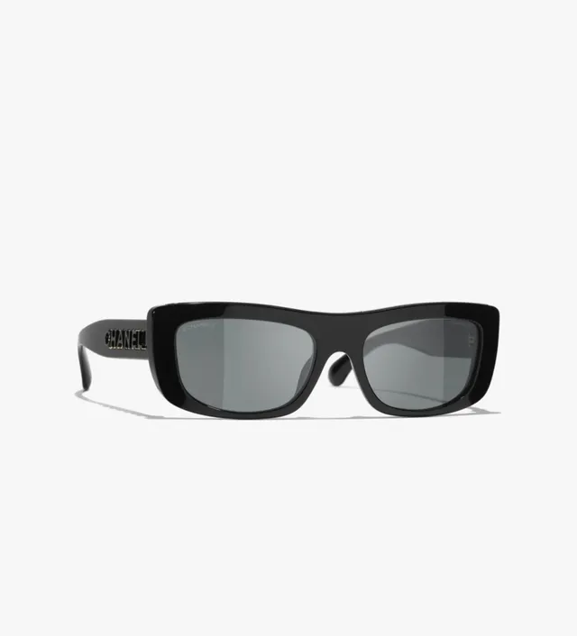 Chanel White Gray Matte Acetate Gradient Lenses Sunglasses 8