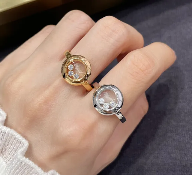 Chopard 快乐钻石 旋转表圈 移动钻石 戒指 9