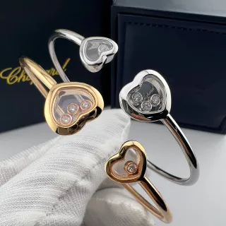 Chopard Happy Hearts Heart-Shaped Floating Diamond Bracelets
