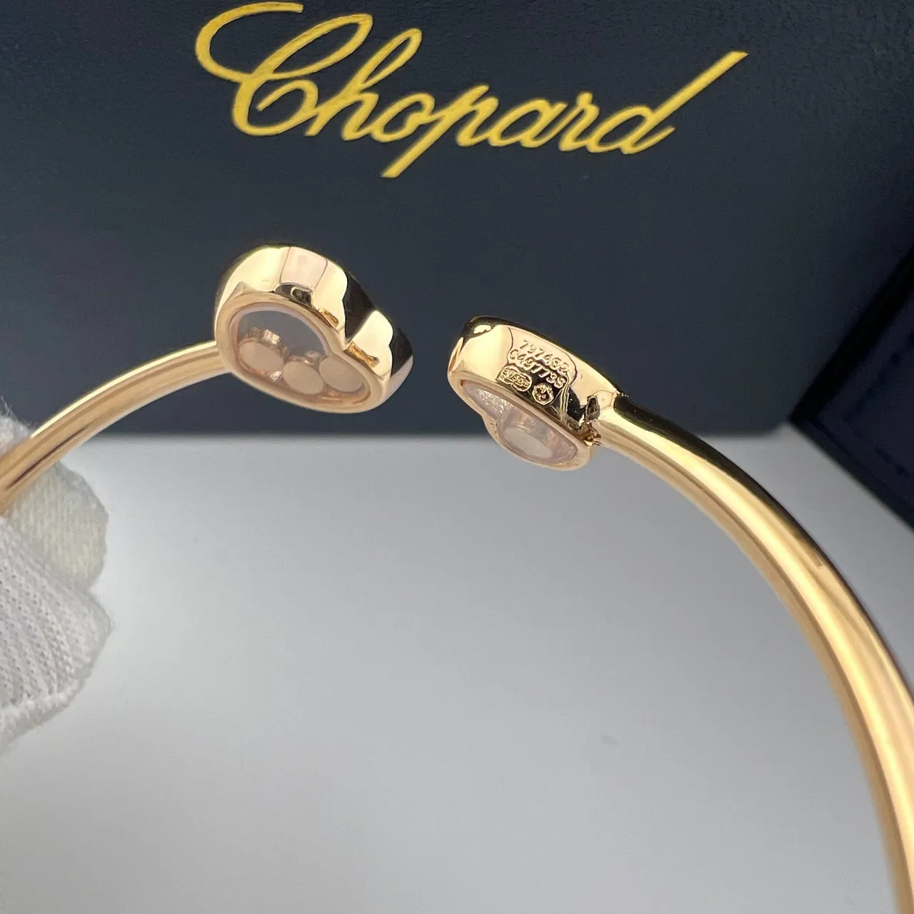 Chopard Happy Hearts Heart-Shaped Floating Diamond Bracelets 2