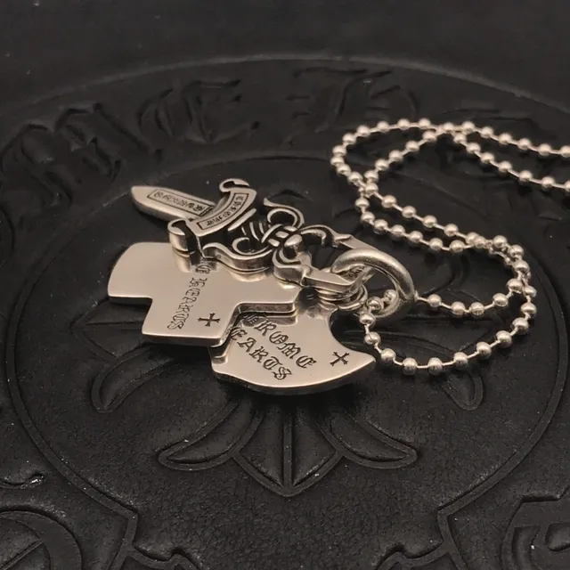 Chrome Hearts Croix et Épée Pendentif Collier 4