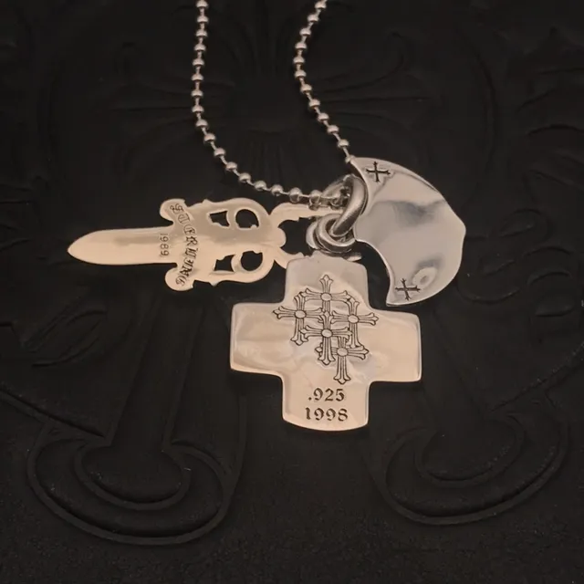 Chrome Hearts Croix et Épée Pendentif Collier 7