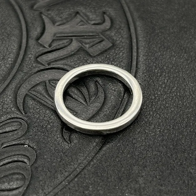 Chrome Hearts Cross Ring Silver Oxidized Engraved Ring 4