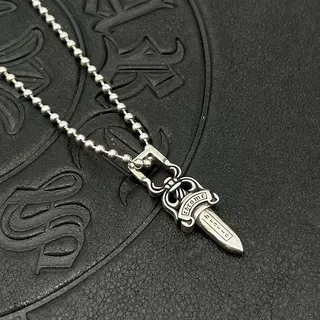 Chrome Hearts Dagger Pendant Silver Necklace 2