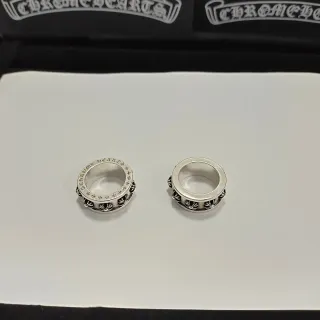 Chrome Hearts Engraved Floral Band Rings