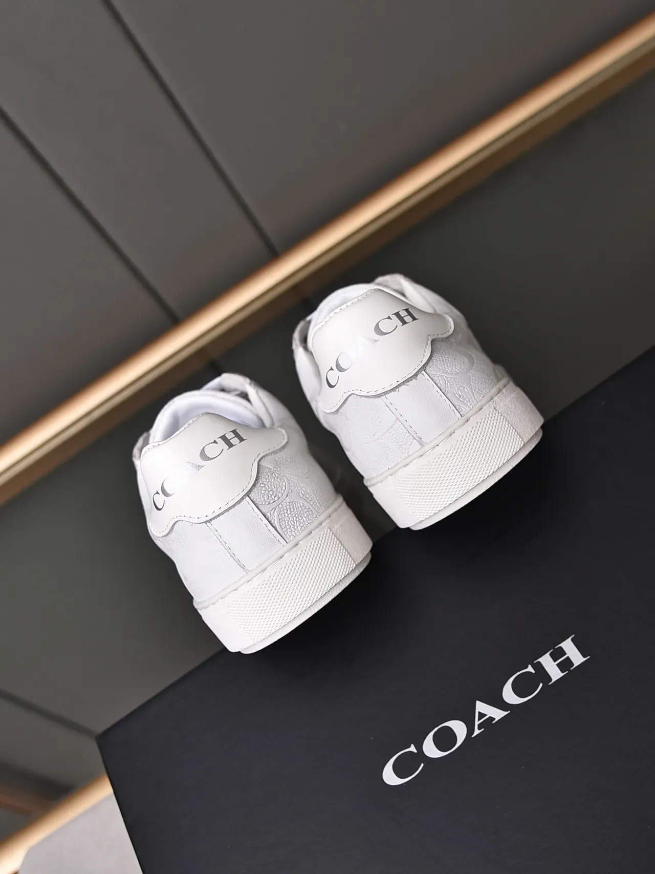 Coach Embossed Leather Low-Top Lifestyle Sneakers 3
