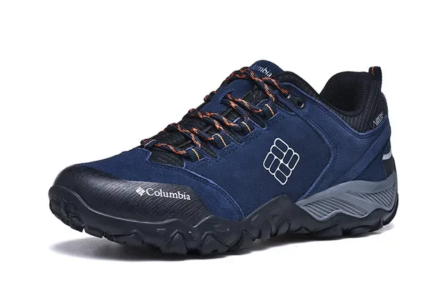 Columbia Low-Top Hiking Boot Black Gray Waterproof Trail Sneaker 5