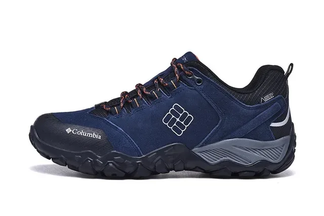 Columbia Low-Top Hiking Boot Black Gray Waterproof Trail Sneaker 7