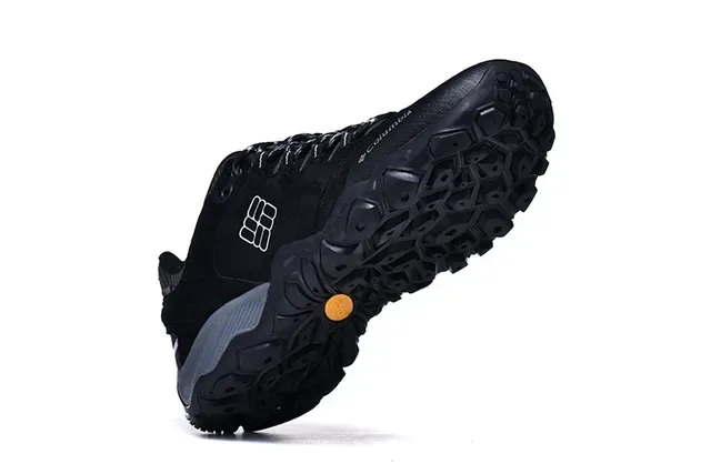 Columbia Low-Top Hiking Boot Black Gray Waterproof Trail Sneaker 10