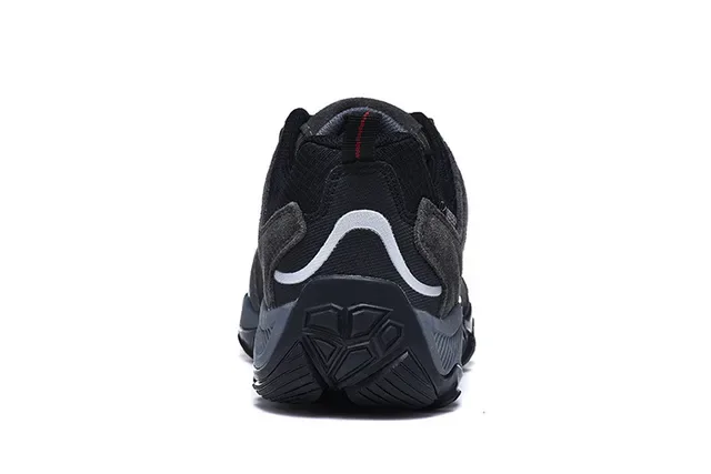 Columbia Low-Top Hiking Boot Black Gray Waterproof Trail Sneaker 18