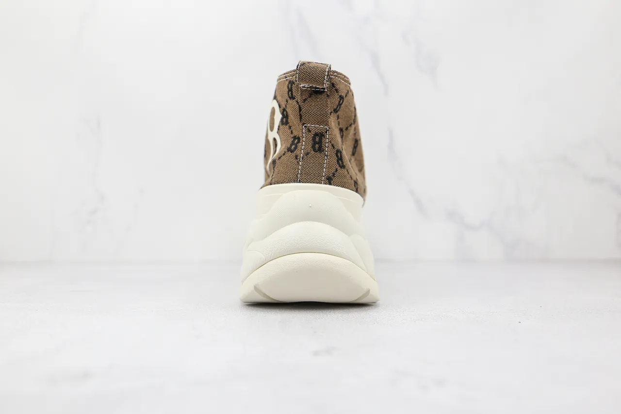 Converse High-Top Monogrammed Canvas Chunky Sole Sneaker 2