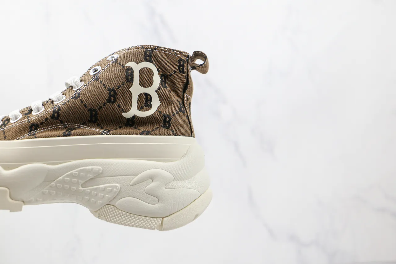 Converse High-Top Monogrammed Canvas Chunky Sole Sneaker 4