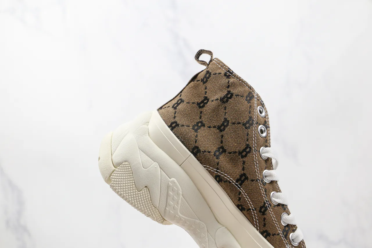 Converse High-Top Monogrammed Canvas Chunky Sole Sneaker 6