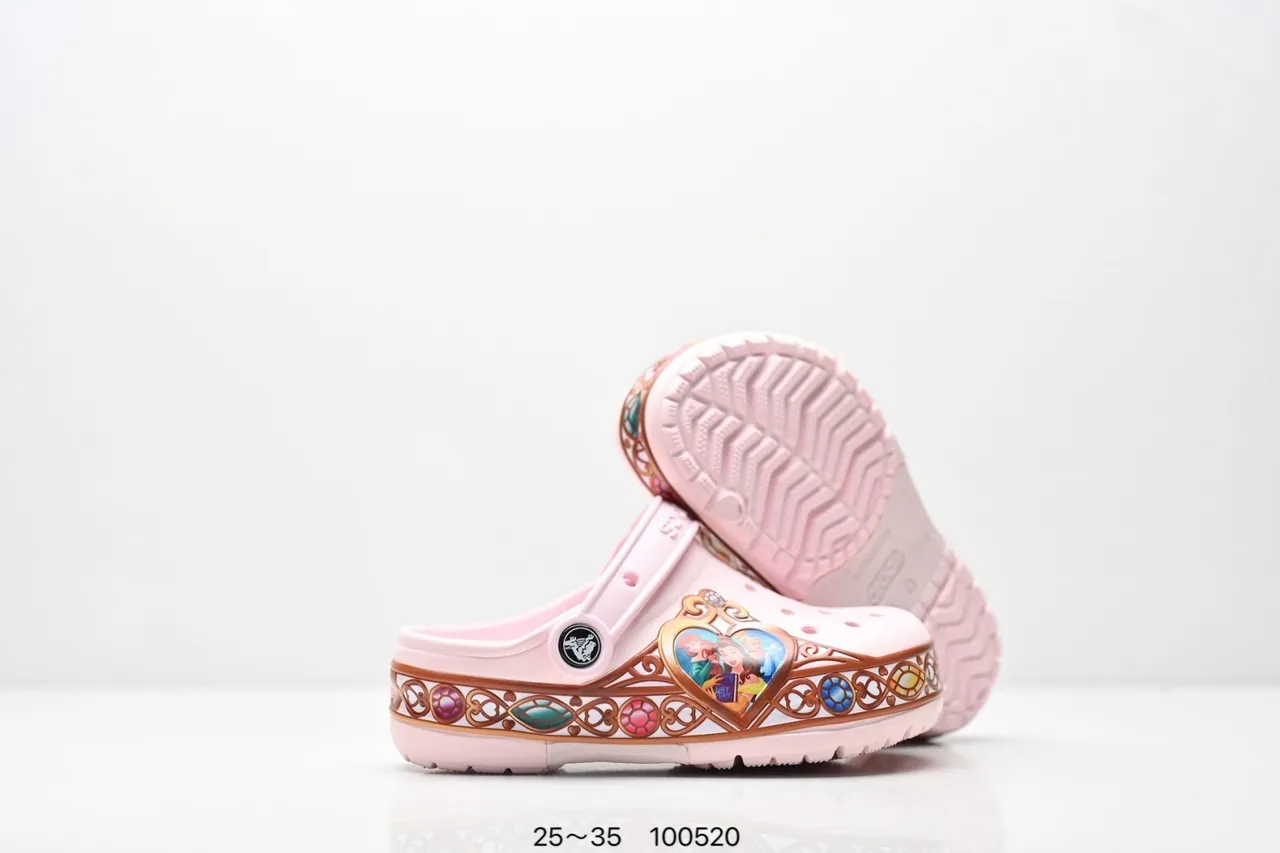 Crocs Classic Clog rose Disney Frozen garniture décorative Clog 3