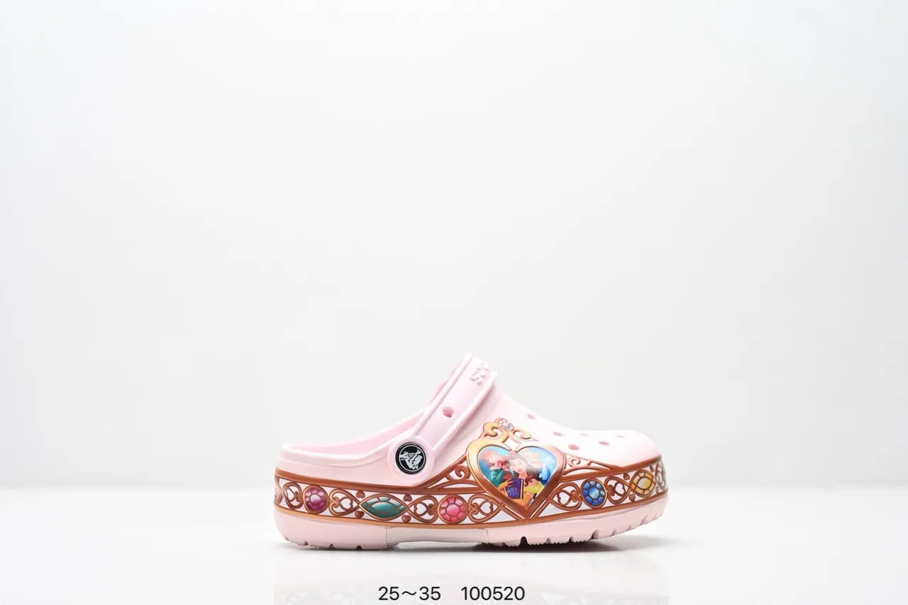 Crocs Classic Clog rose Disney Frozen garniture décorative Clog 4